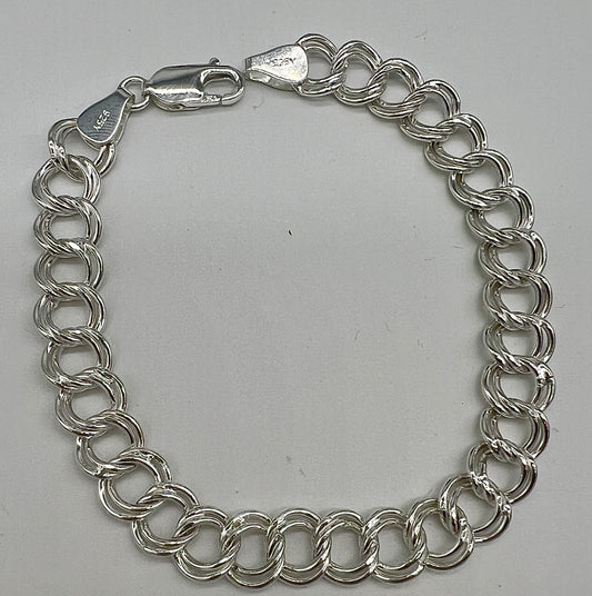 Silver Double Linked Bracelet