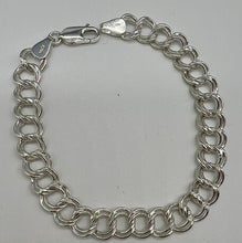 Load image into Gallery viewer, Silver Double Linked Bracelet