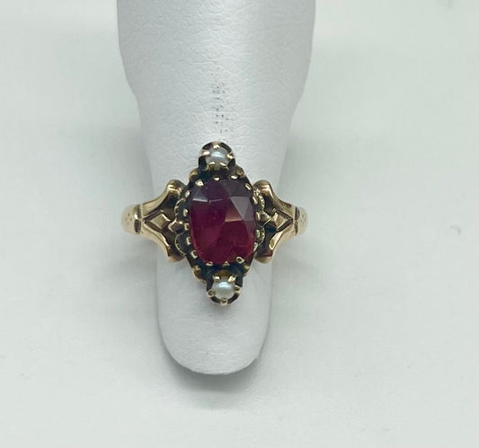 Vintage Ruby & Pearl