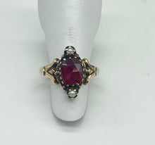 Load image into Gallery viewer, Vintage Ruby &amp; Pearl