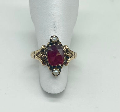 Vintage Ruby & Pearl