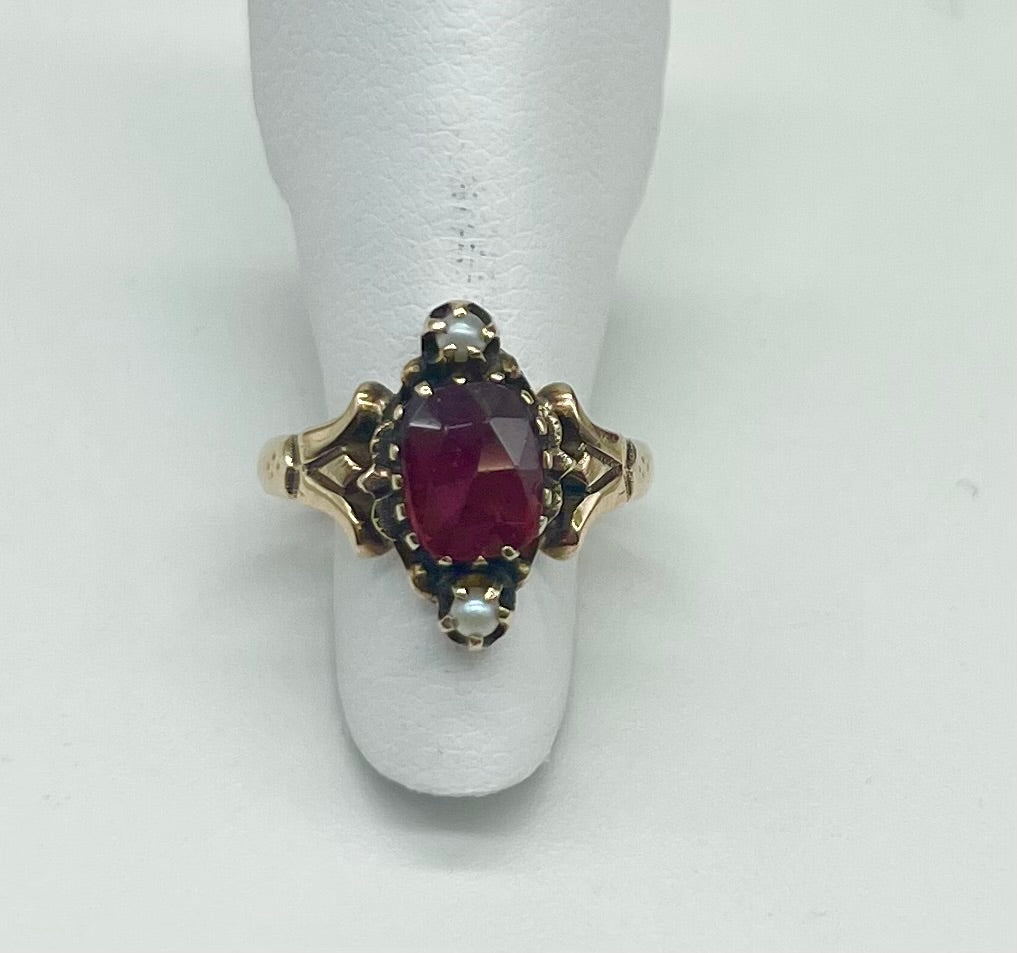 Vintage Ruby & Pearl