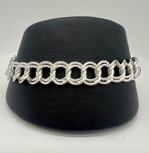 Load image into Gallery viewer, Silver Double Linked Bracelet