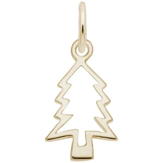 Christmas Tree Cut-out Charm