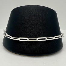 Load image into Gallery viewer, Silver Paperclip Bracelet