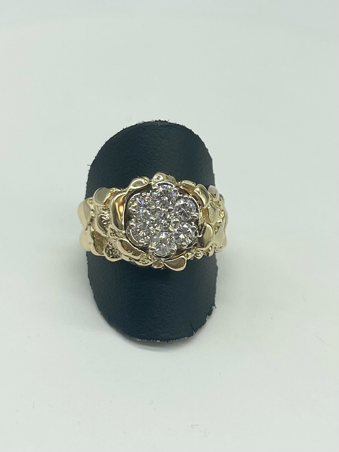 Men’s Diamond Cluster Nugget Ring