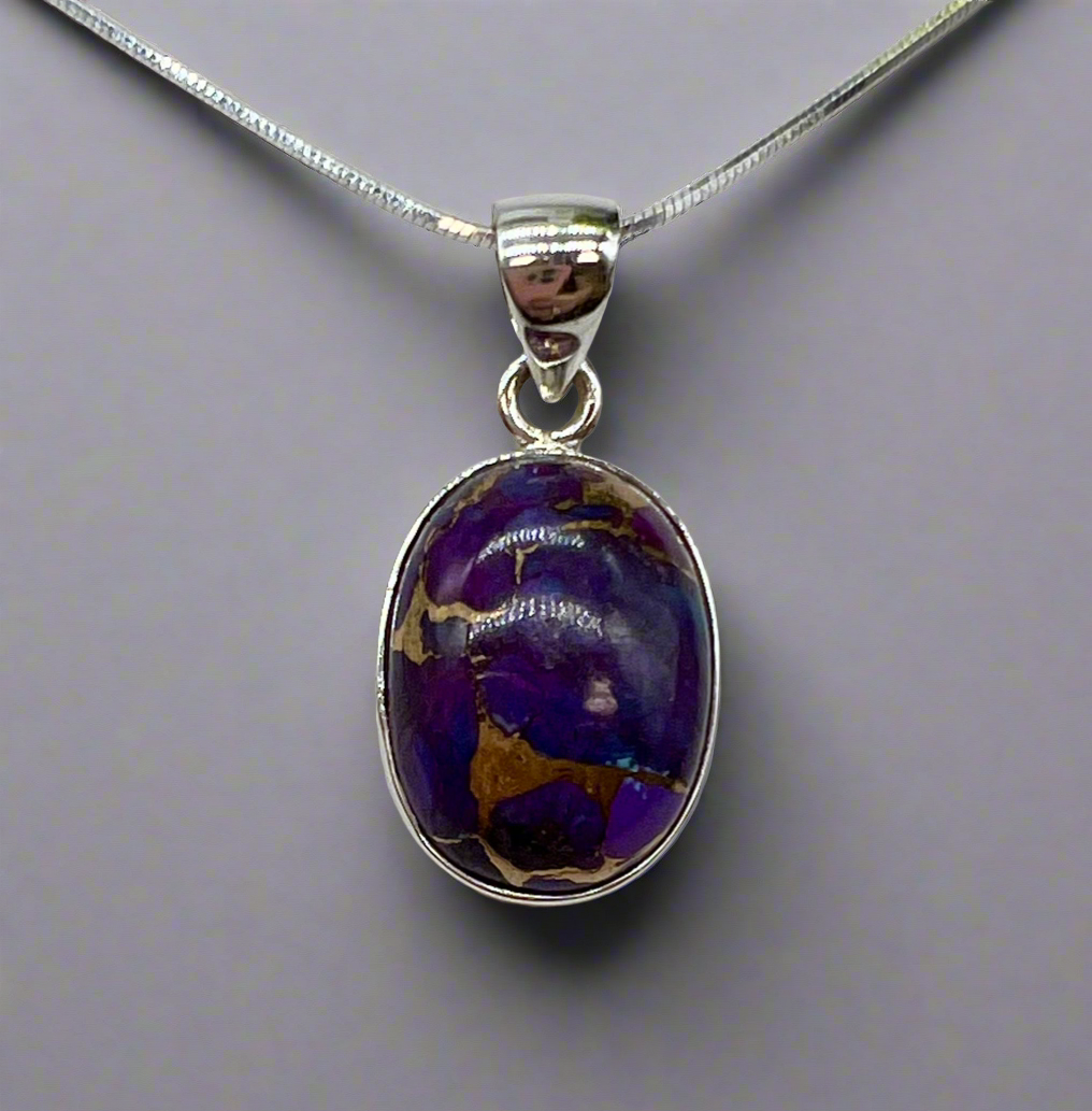 Purple Copper Turquoise Pendant