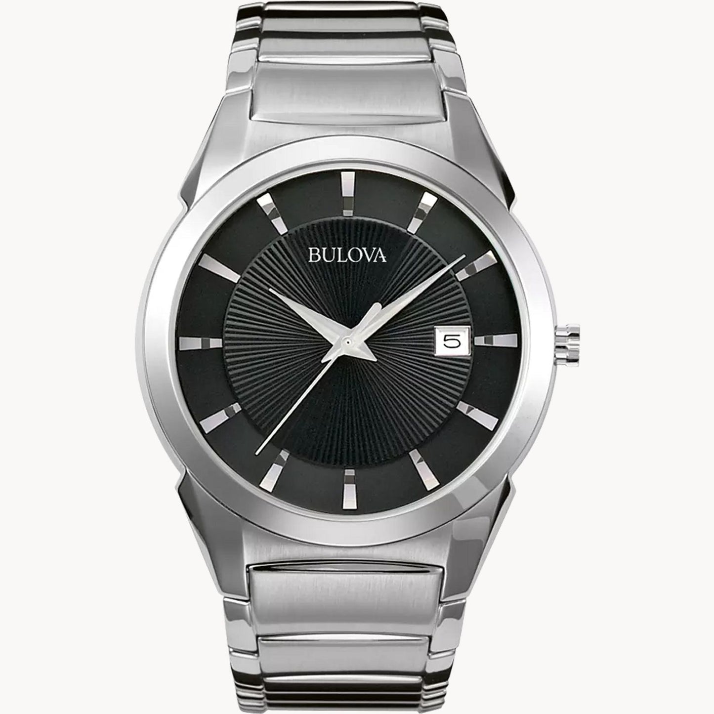 Sleek Black Bulova