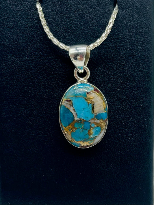 Spiny Oyster Oval Pendant