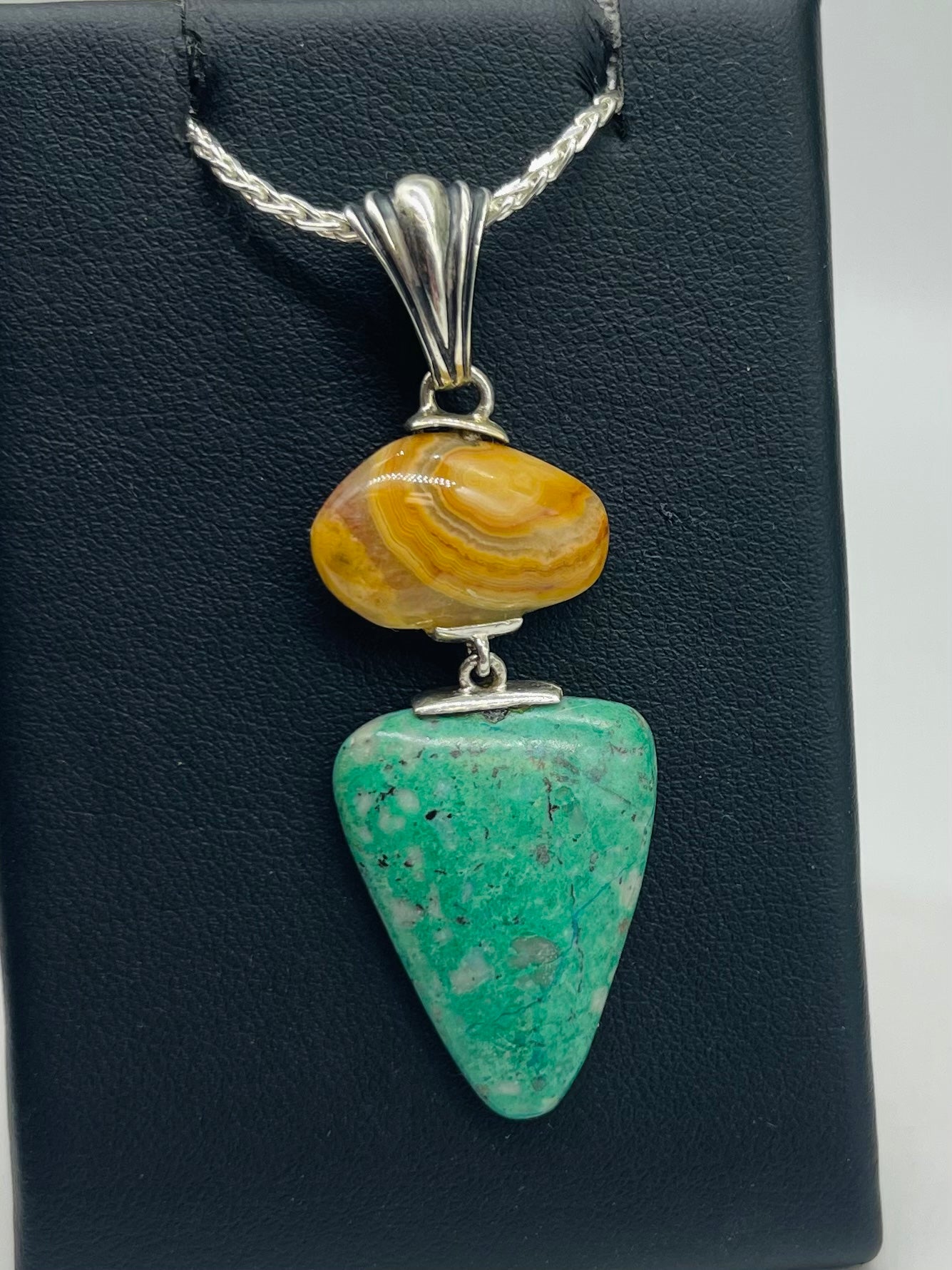 Double Gemstone Pendant