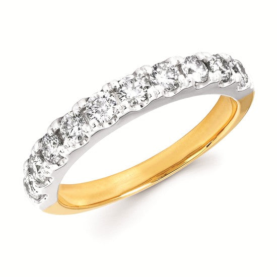 14K Yellow Gold Diamond Band