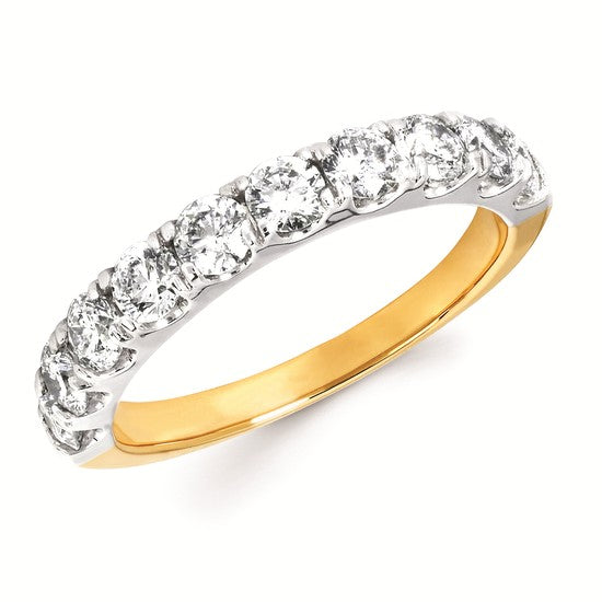 14K Yellow Gold Diamond Band