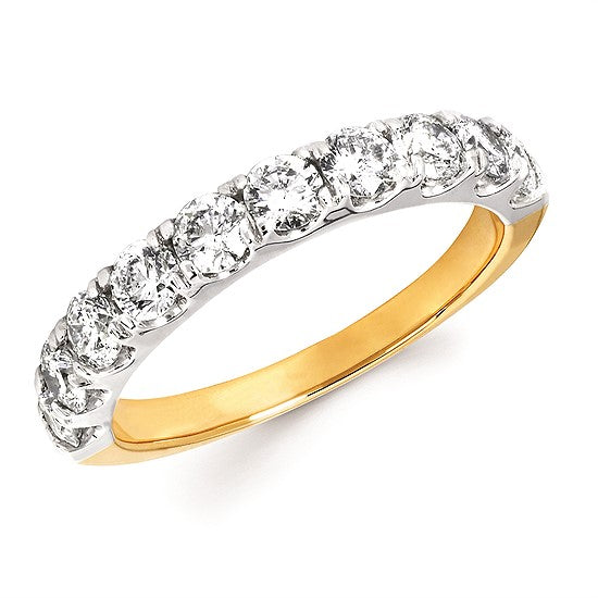14K Yellow Gold Diamond Band