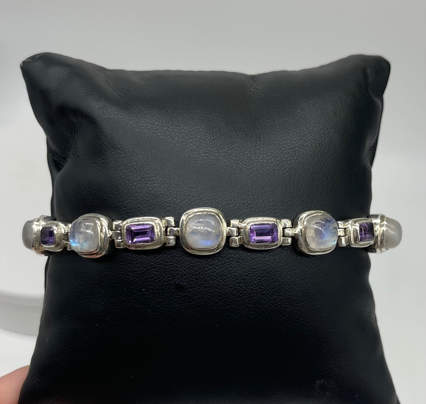Amethyst & Moonstone Bracelet