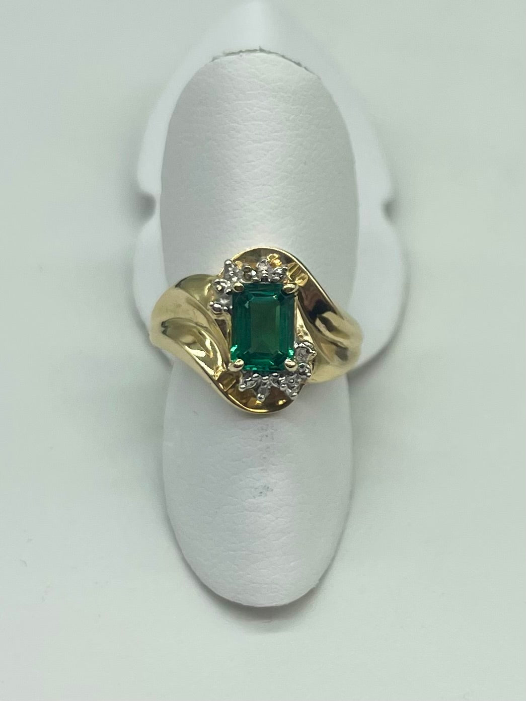 Lab Emerald Fashion Ring