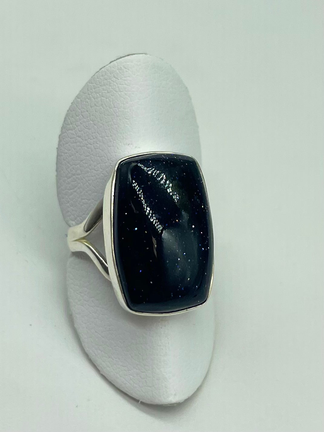 Blue Goldstone Ring