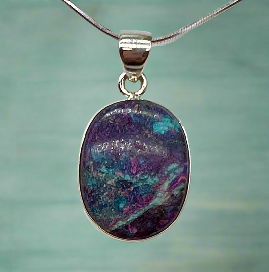 Oval Mohave Turquoise Pendant
