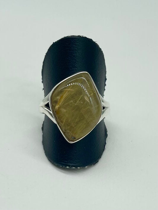Rutilated Quartz Ring
