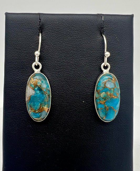 Copper Turquoise Earrings