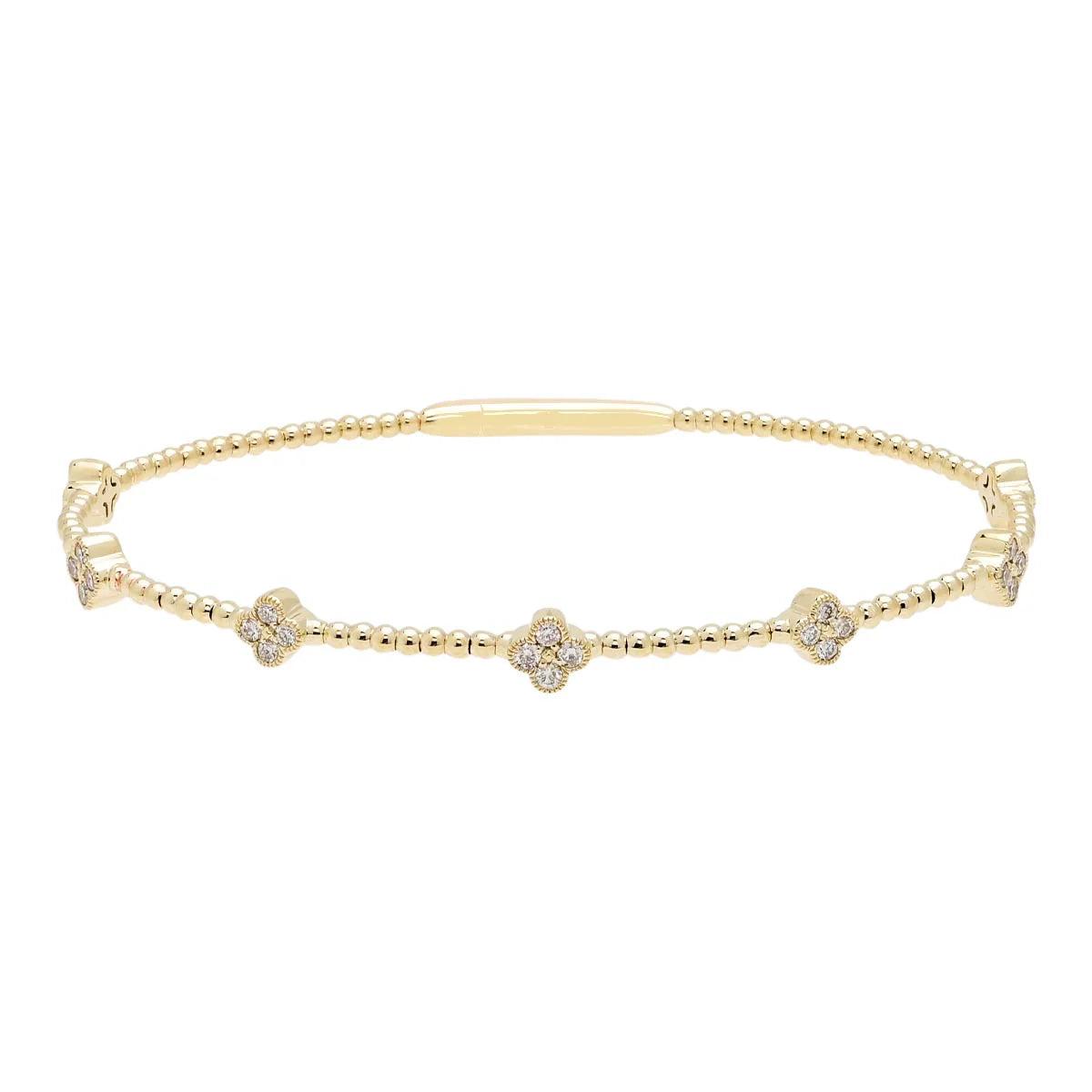 Flexi Diamond Clover Bracelet