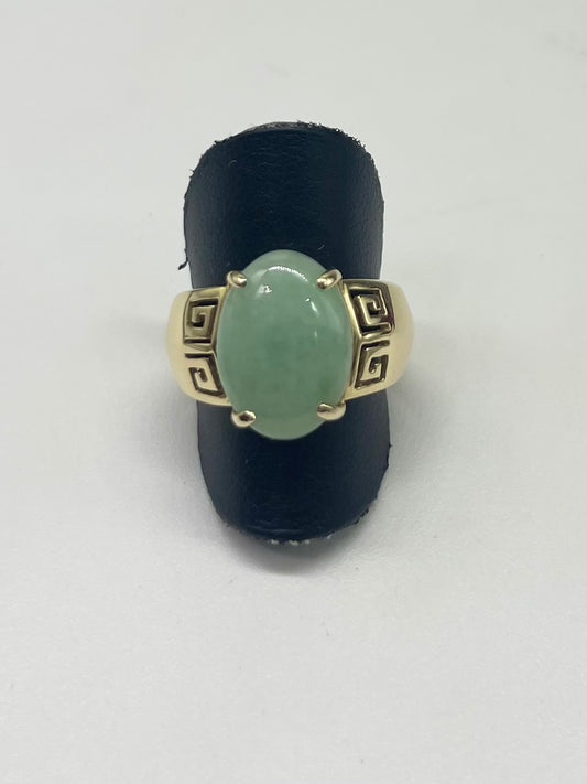 Large Oval Jade Ring