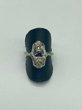 Load image into Gallery viewer, Vintage European Diamond &amp; Sapphire