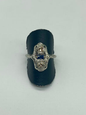 Vintage European Diamond & Sapphire