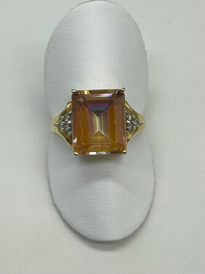Peacock Topaz Fashion Ring