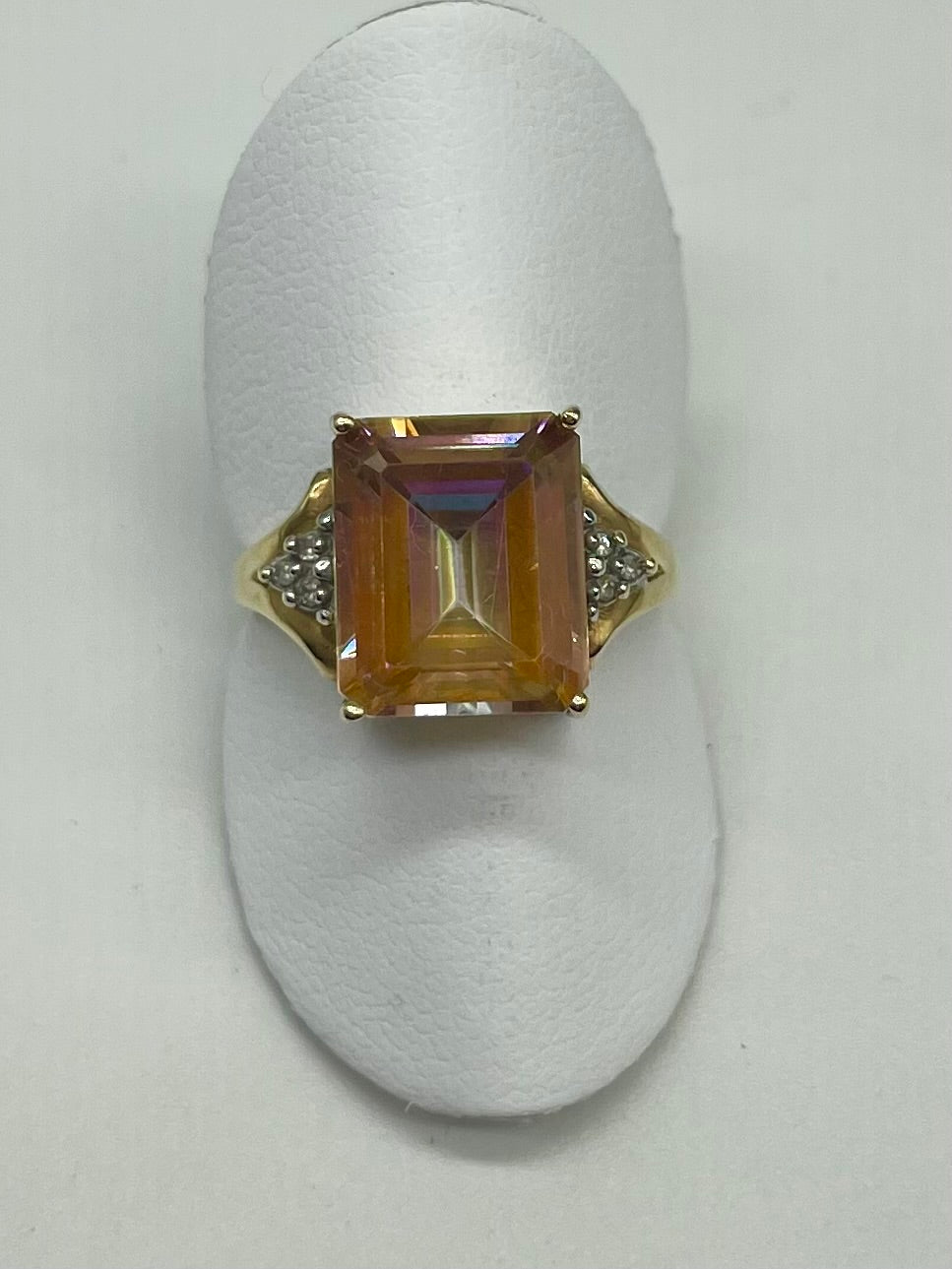 Peacock Topaz Fashion Ring