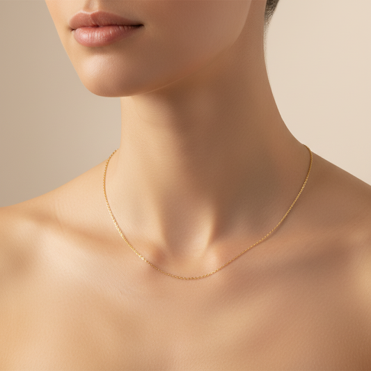 Rope Chain Necklace – 1mm (18″)