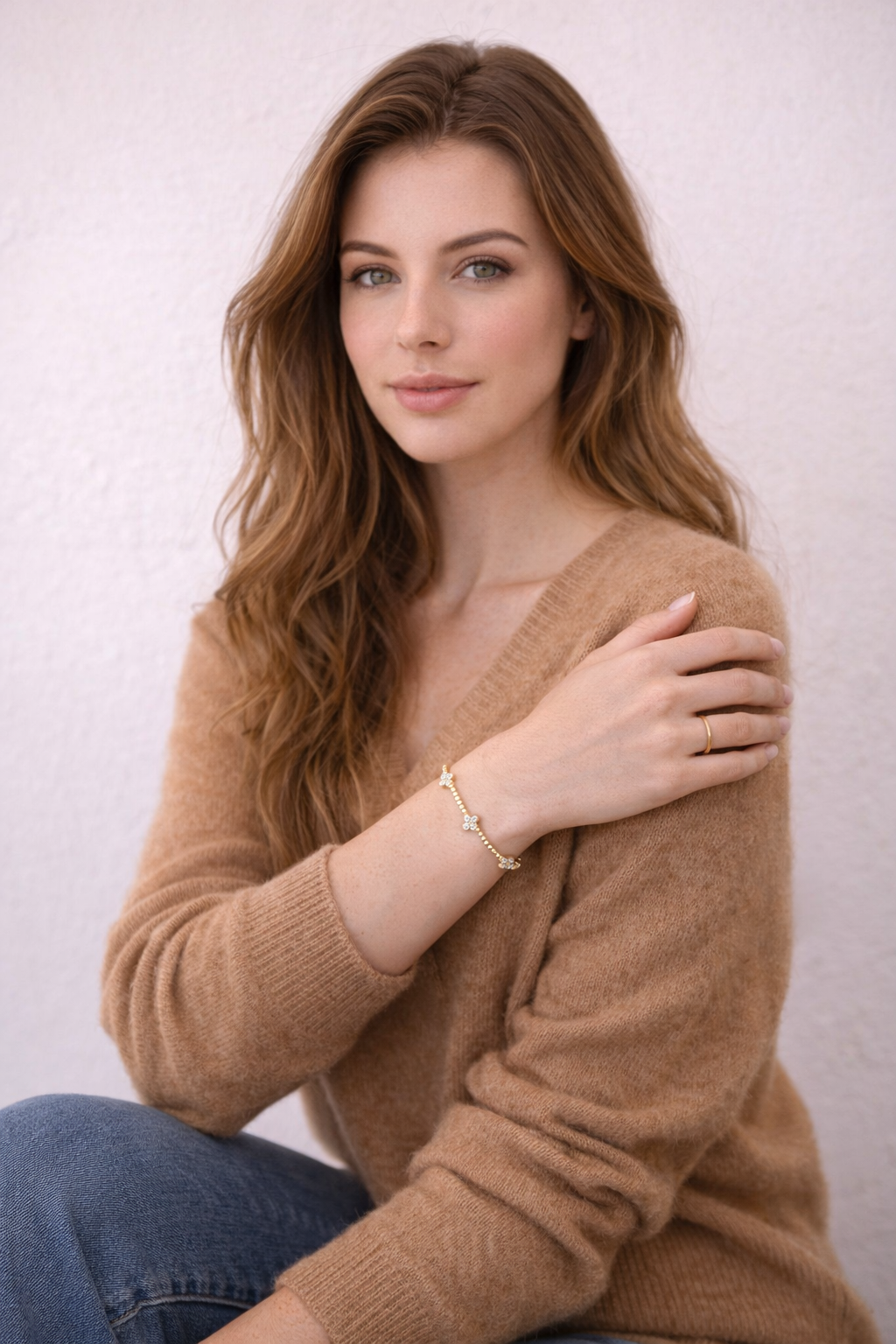 Flexi Diamond Clover Bracelet