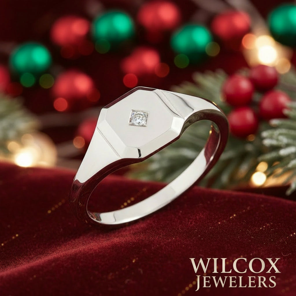 Octagon Diamond Fashion Ring