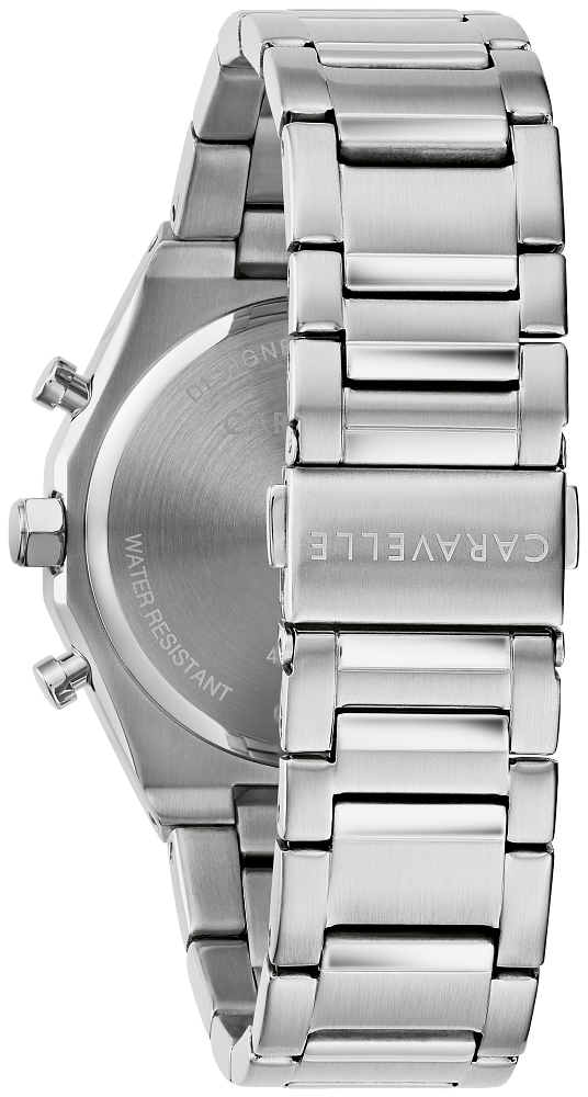Men's Gray Chronograph Caravelle