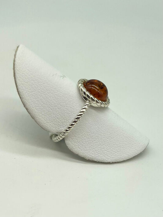 Round Amber Ring