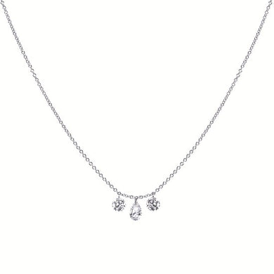 Drilled Diamond Necklace