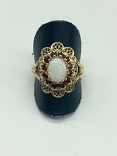 Load image into Gallery viewer, Opal &amp; Garnet Ring