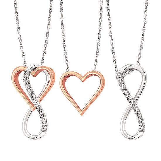 Heart & Infinity Enhancing Necklaces