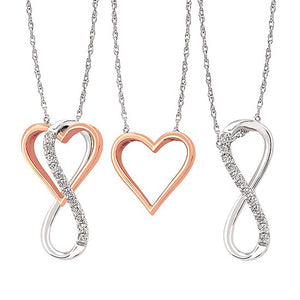Heart & Infinity Enhancing Necklaces
