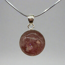 Load image into Gallery viewer, Round Cherry Quartz Pendant