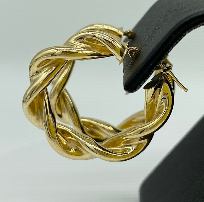 Twisted Hoop Earrings
