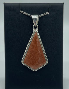 Goldstone Kite Pendant