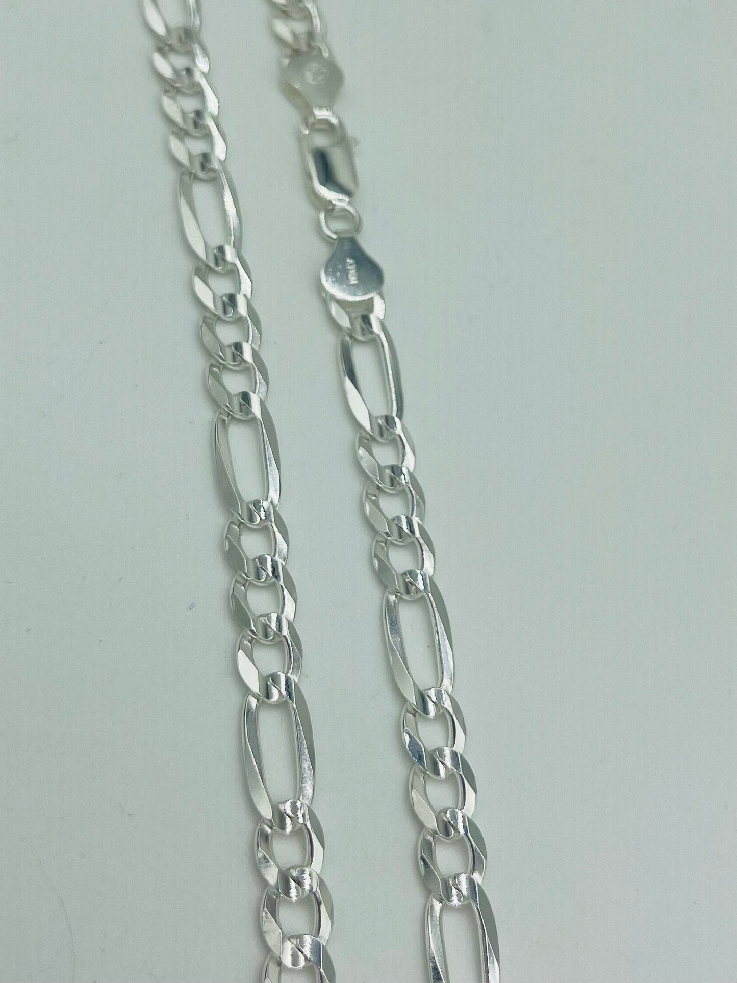 Sterling Figaro Chain