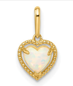 Opal Heart Nacklace