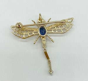 Sapphire Dragonfly Pendant & Brooch