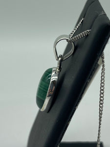 Oval Malachite Pendant