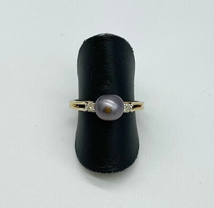 Black Dyed Pearl Ring