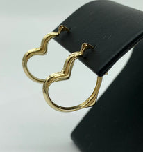 Load image into Gallery viewer, Heart Hoop Earrings