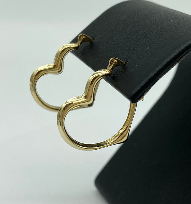 Heart Hoop Earrings