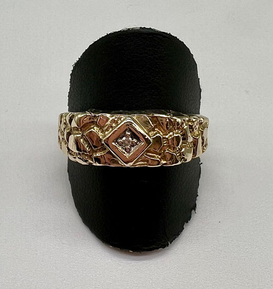 Men’s Slim Nugget Ring