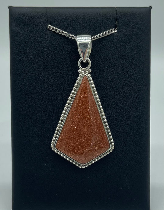 Goldstone Kite Pendant